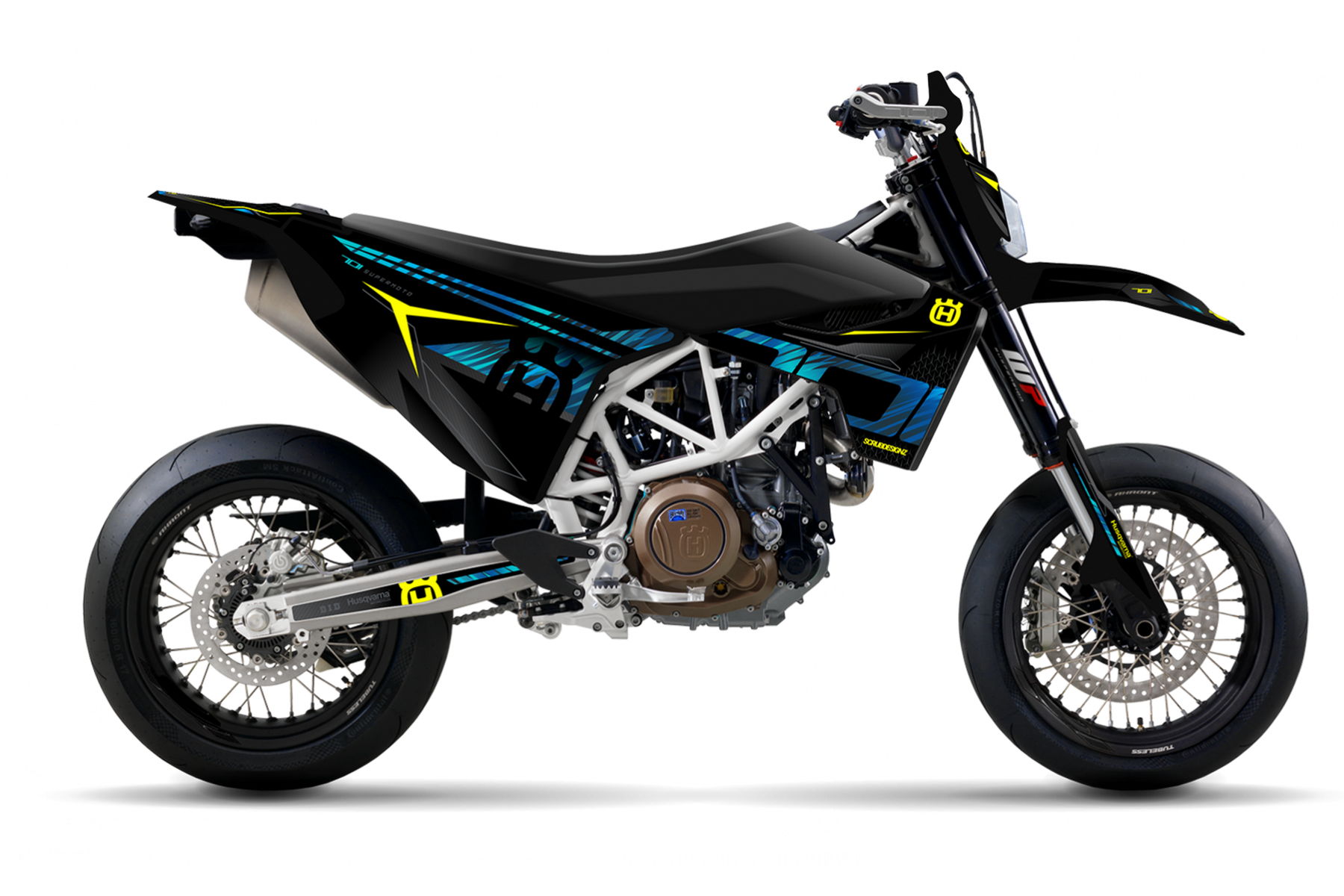 Dekor Factory Feral Blue passend für Husqvarna 701 Supermoto-1 Dekor Factory Feral Blue passend für Husqvarna 701 Supermoto – Bild 1