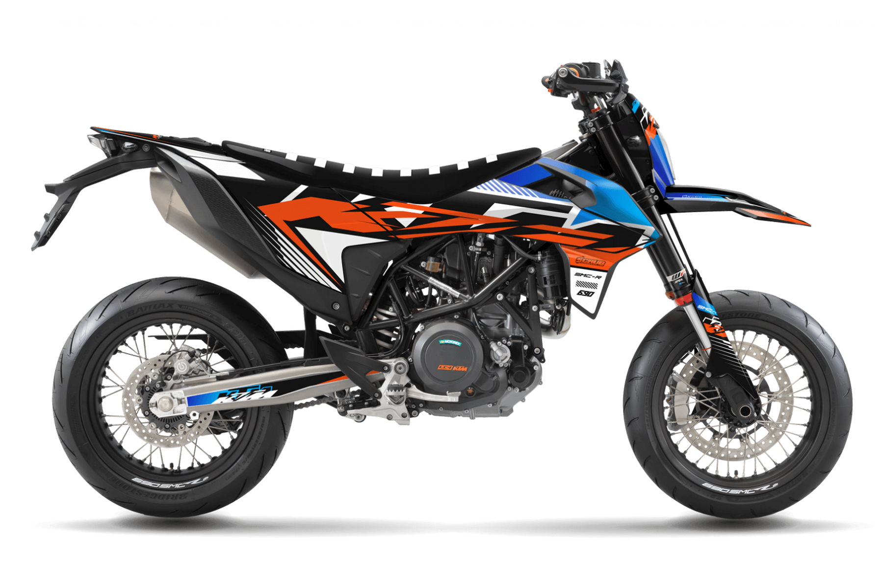 Dekor Factory Link Blue passend für KTM 690 SMC R-1 Dekor Factory Link Blue passend für KTM 690 SMC R – Bild 1