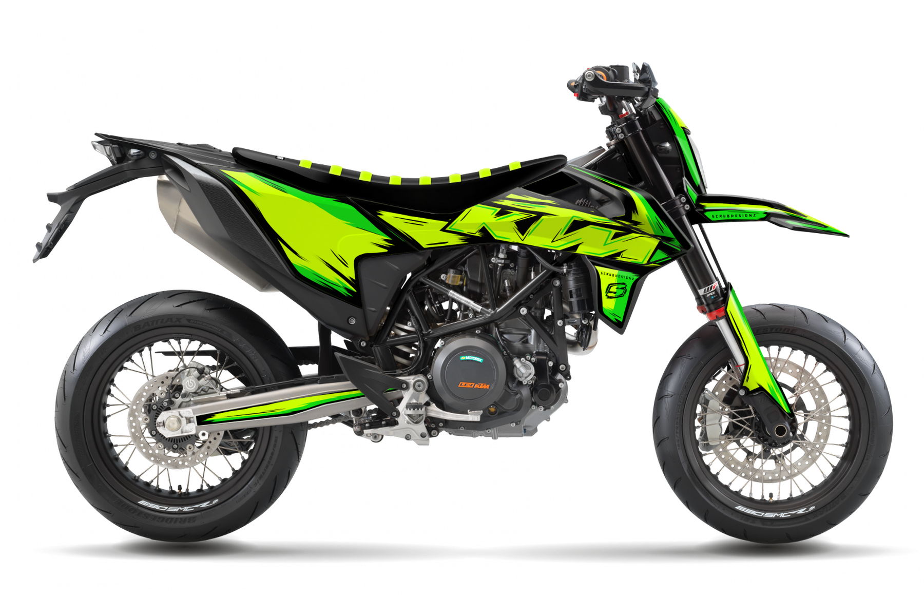 Dekor Factory Mineral Flou Black passend für KTM 690 SMC R-1 Dekor Factory Mineral Flou Black passend für KTM 690 SMC R – Bild 1
