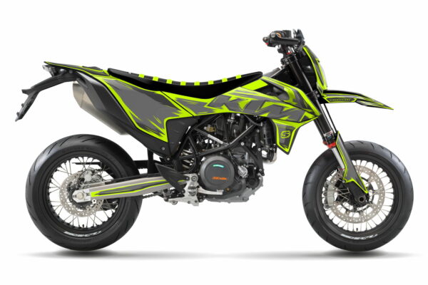 Dekor Factory Mineral Flou Grey passend für KTM 690 SMC R