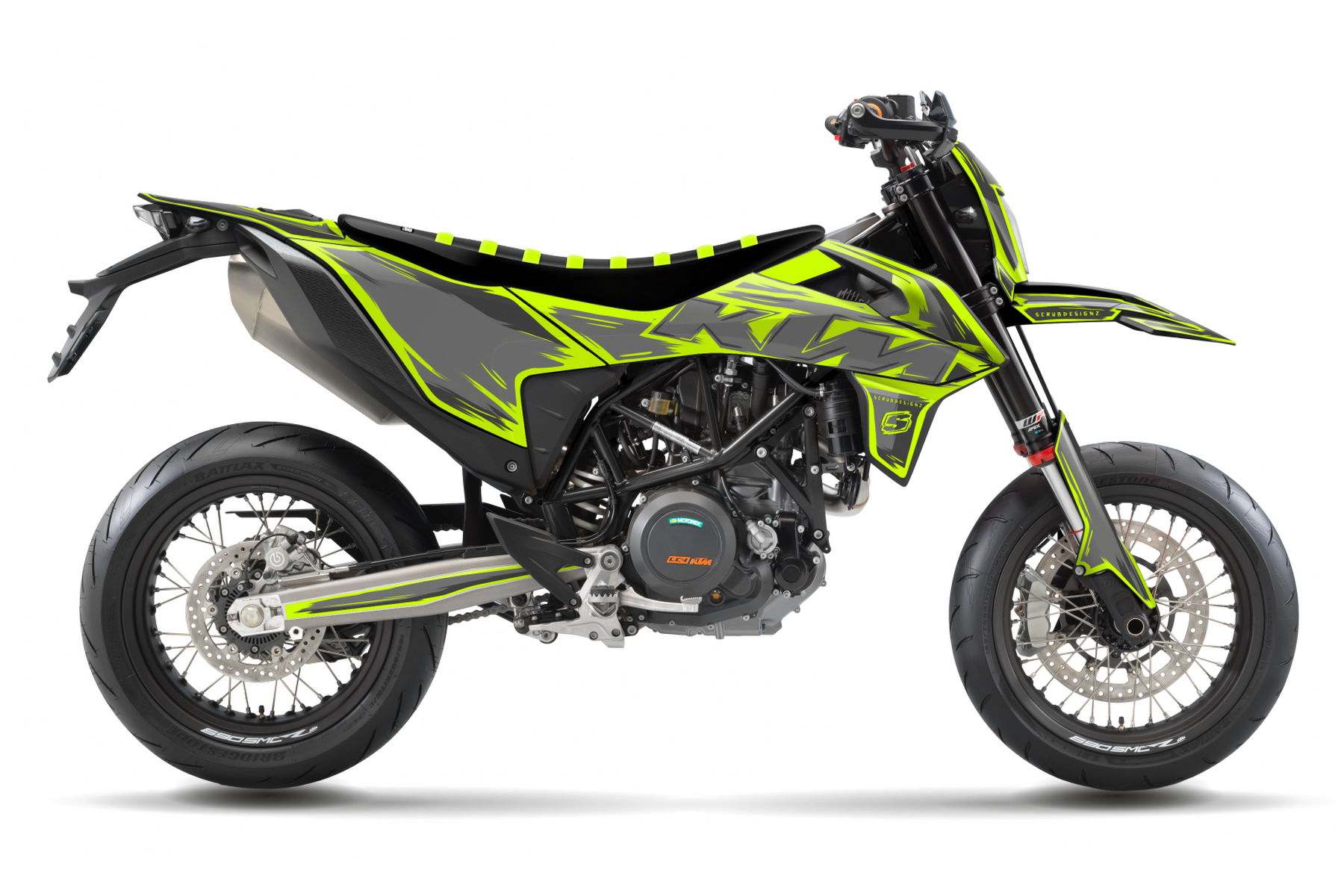 Dekor Factory Mineral Flou Grey passend für KTM 690 SMC R-1 Dekor Factory Mineral Flou Grey passend für KTM 690 SMC R – Bild 1