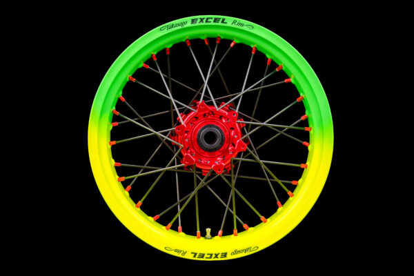 Supermoto Radsatz von Haan Wheels mit Pulver Beschichtung in Wunschfarbe
