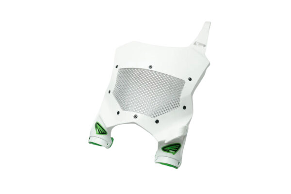 Cycra Number Plate Stadium Vented Fits Kawasaki Kxf450 2016 &ndash; 2026 And Kxf250 2017 &ndash; 2026 White