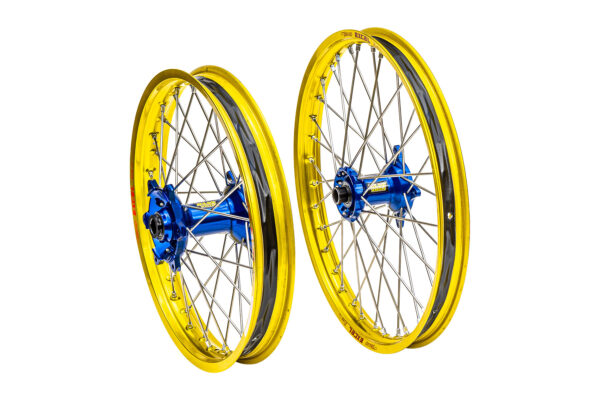 Excel Felgensatz Haan Wheels Motocross Felgen Gelb Blau