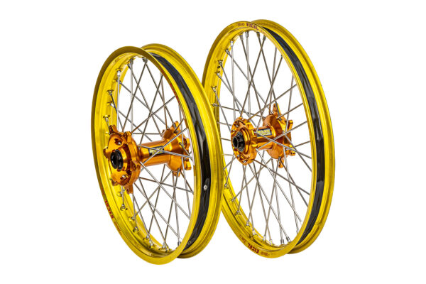 Excel Felgensatz Haan Wheels Motocross Felgen Gelb Gold