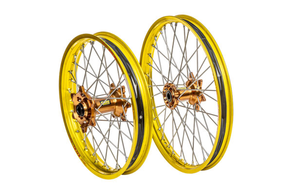 Excel Felgensatz Haan Wheels Motocross Felgen Gelb Magnesium