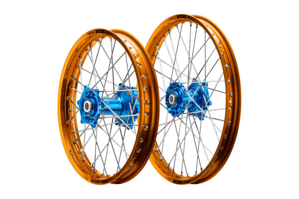 Excel Felgensatz Haan Wheels Motocross Felgen Orange Blau