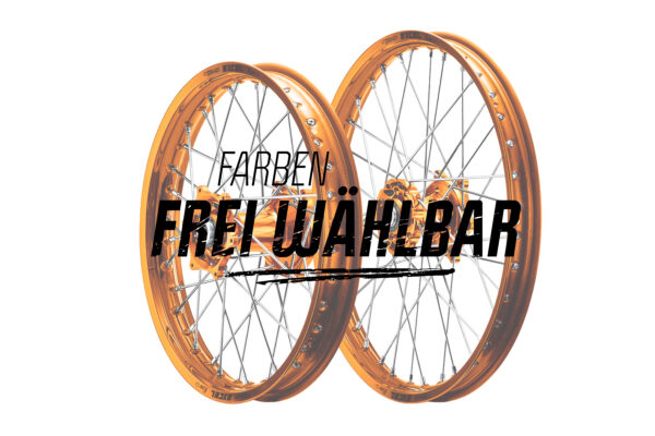 Excel Felgensatz Haan Wheels Motocross Felgen Orange Ffw