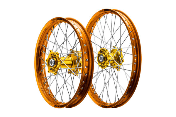 Excel Felgensatz Haan Wheels Motocross Felgen Orange Gold