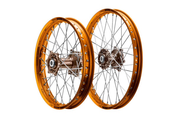 Excel Felgensatz Haan Wheels Motocross Felgen Orange Magnesium
