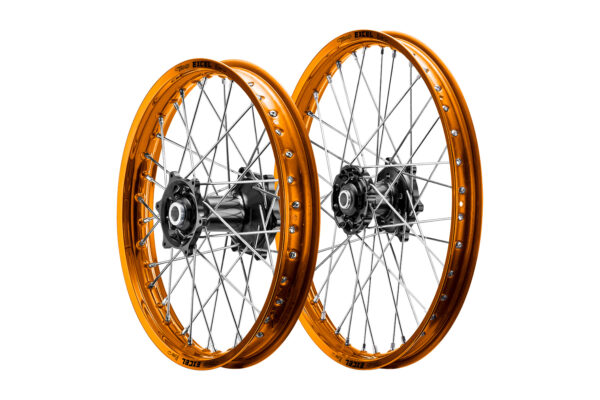 Excel Felgensatz Haan Wheels Motocross Felgen Orange Schwarz