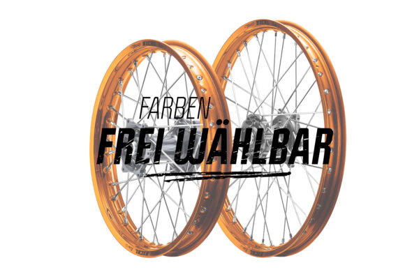 Excel Felgensatz Haan Wheels Motocross Felgen Orange Titan Ffw