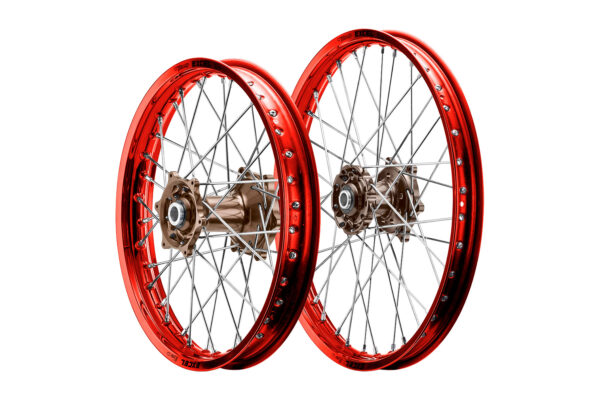 Excel Felgensatz Haan Wheels Motocross Felgen Rot Magnesium