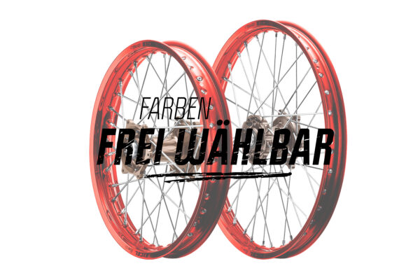 Excel Felgensatz Haan Wheels Motocross Felgen Rot Magnesium Ffw