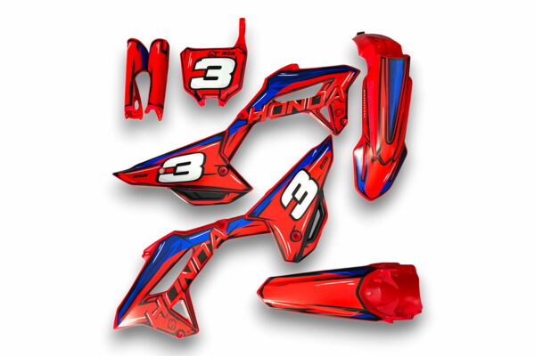 Dekor Honda Auf Plastiks Beklebt Fuer Mx Und Enduro Modelle 07