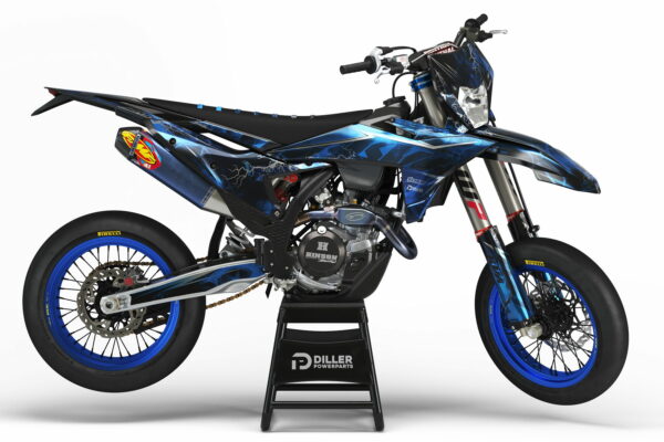 Supermoto Dekor Extreme Blue Passend Für Ktm