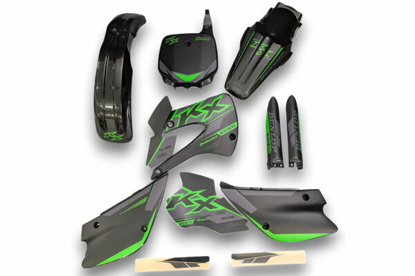 Decor Kawasaki Applied to Plastics for MX and Enduro Models 11