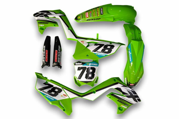 Decor Kawasaki Applied To Plastics For Mx And Enduro Models 13