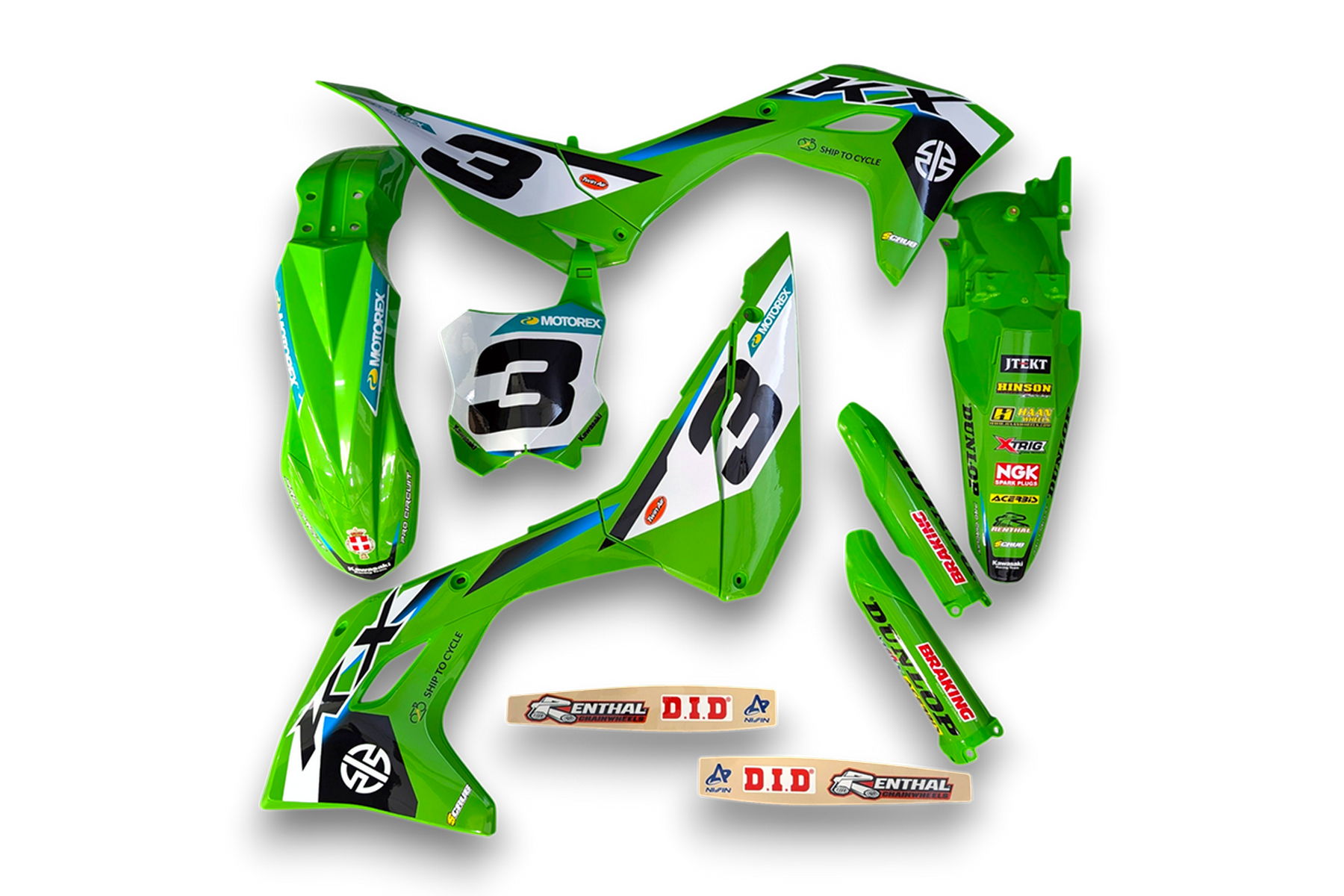 Dekor Kawasaki Auf Plastiks Beklebt Fuer Mx Und Enduro Modelle 16 Dekor Kawasaki Auf Plastiks Beklebt Fuer Mx Und Enduro Modelle 16