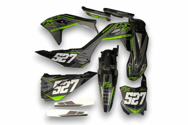Decor Kawasaki Applied To Plastics For MX And Enduro Models 17