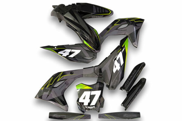 Decor Kawasaki Applied On Plastics For Mx And Enduro Models 18