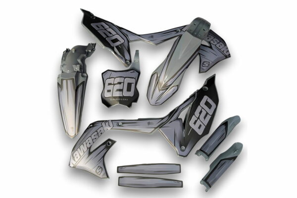 Decor Kawasaki Applied to Plastics for MX and Enduro Models 23