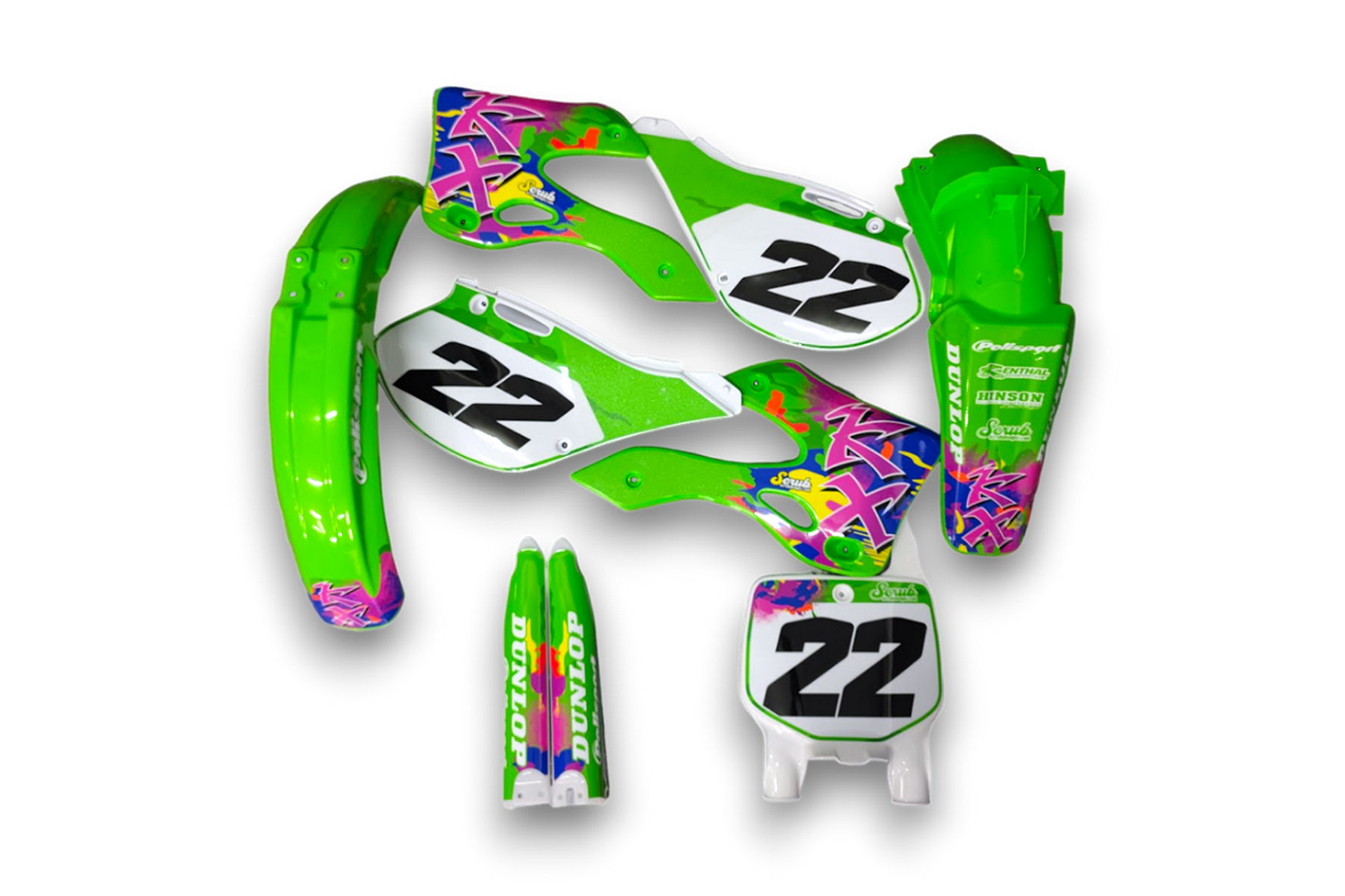 Dekor Kawasaki Auf Plastiks Beklebt Fuer Mx Und Enduro Modelle 25 Dekor Kawasaki Auf Plastiks Beklebt Fuer Mx Und Enduro Modelle 25