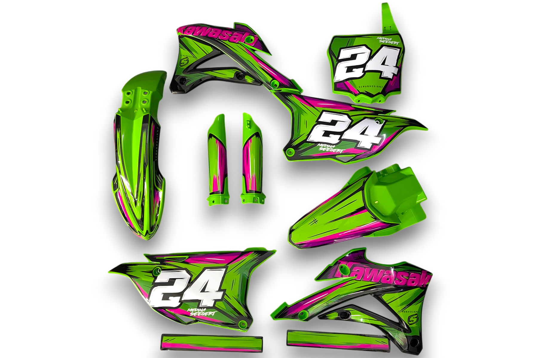 Dekor Kawasaki Auf Plastiks Beklebt Fuer Mx Und Enduro Modelle 28 Dekor Kawasaki Auf Plastiks Beklebt Fuer Mx Und Enduro Modelle 28