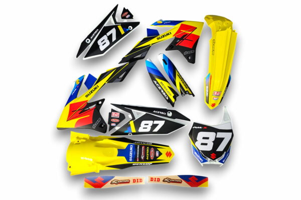 Dekor Suzuki Auf Plastiks Beklebt Fuer Mx Und Enduro Modelle 10