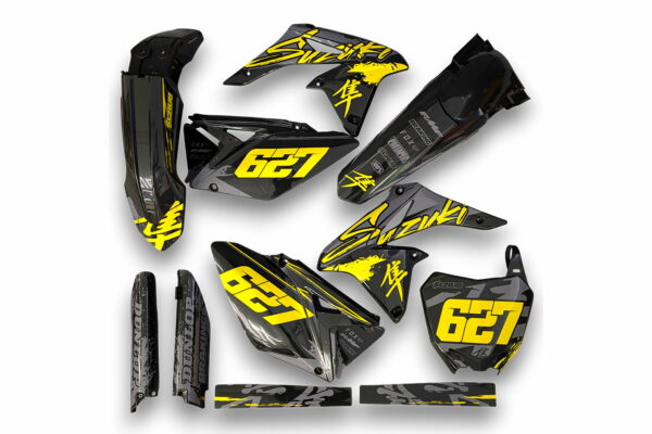 Dekor Suzuki Auf Plastiks Beklebt Fuer Mx Und Enduro Modelle 11