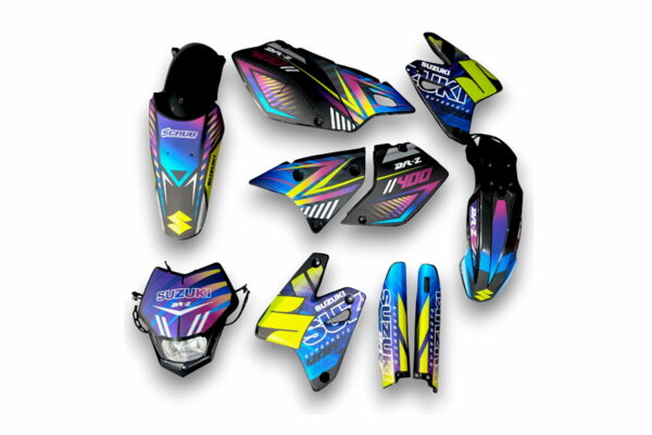 Dekor Suzuki Auf Plastiks Beklebt Fuer Mx Und Enduro Modelle 13