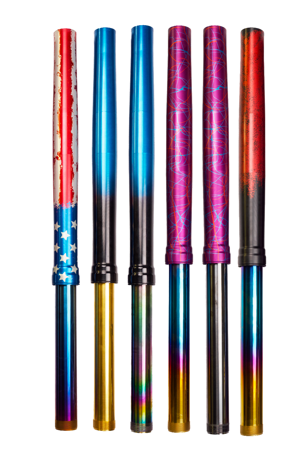Full Custom package: six individual finishes on Supermoto fork tubes