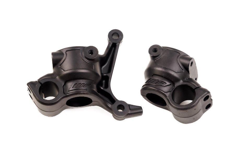 WP fork feet in black for anodizing and finishing