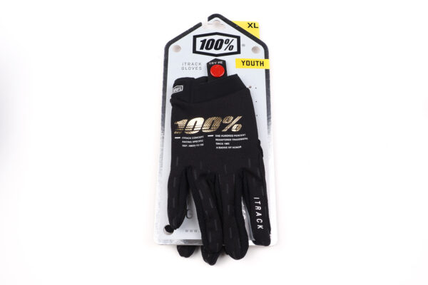 100% Handschuhe Kinder Black Xl