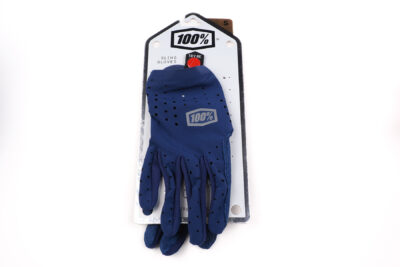 100% Gloves Navy S