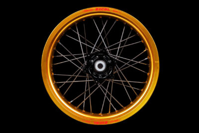 Excel Wheel Set Diller Powerparts Supermoto Rims Gold Black