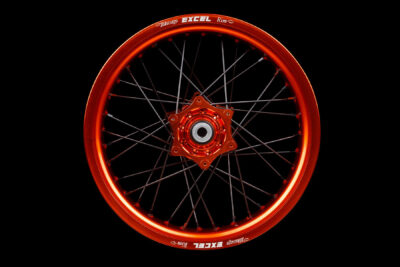 Excel Wheel Set Diller Powerparts Supermoto Rims Orange