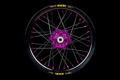 Excel Rim Set Diller Powerparts Supermoto Rims Black Purple