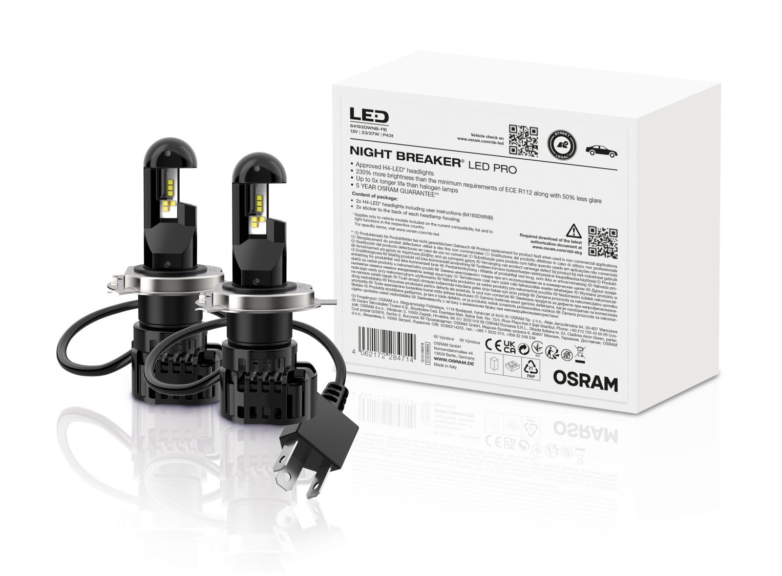 Osram H4 Led Night Breaker 64193Dwnb Osram H4 Led Night Breaker 64193Dwnb