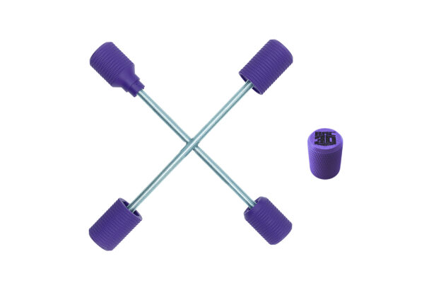 Supermoto Axle Sliders &ndash; Stunt Pegs Pour Les Axes En Couleur Violet