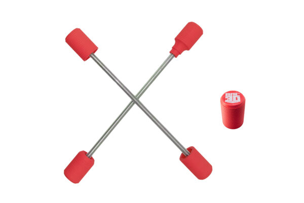 Supermoto Axle Sliders &ndash; Stunt Pegs Pour Les Axes En Couleur Rouge