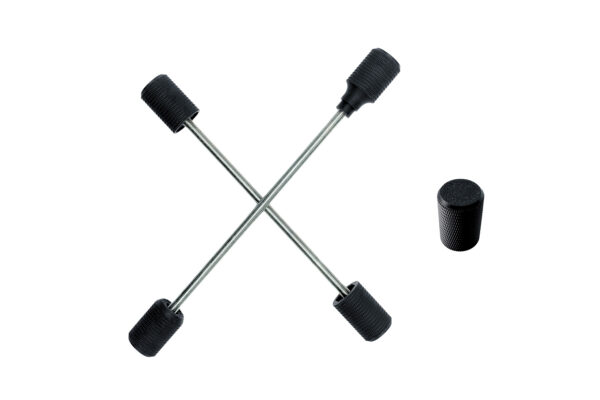Supermoto Axle Sliders &ndash; Stunt Pegs Pour Les Axes En Couleur Noir