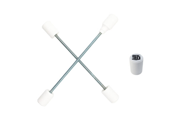 Supermoto Axle Sliders &ndash; Stunt Pegs Pour Les Axes En Couleur Blanc