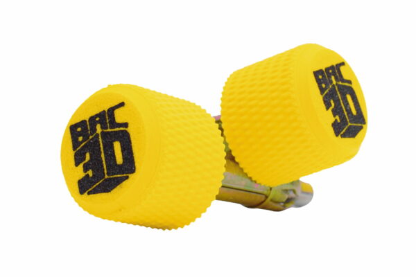 Supermoto Bar Ends &ndash; Crash Pegs pour guidon couleur jaune