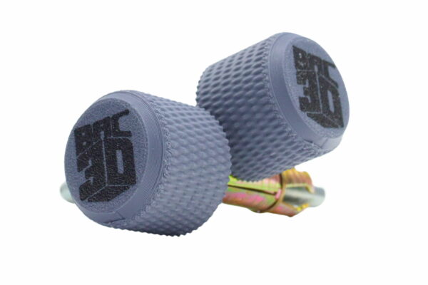 Supermoto Bar Ends &ndash; Crash Pegs pour guidon couleur gris