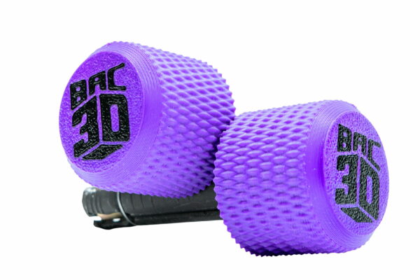 Supermoto Bar Ends &ndash; Crash Pegs pour guidon couleur violet