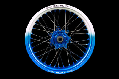 Supermoto Radsatz Von Haan Wheels Mit Pulver Beschichtung In Wunschfarbe Blau Weiss Blau 1