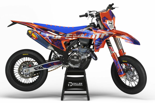 Supermoto Dekor Launch Blue Passend Für Ktm