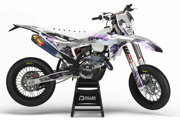 Supermoto Dekor Launch Purple Passend Für Ktm