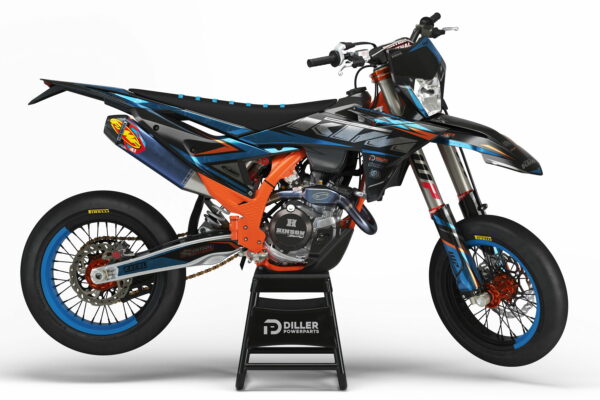 Supermoto Dekor Lead Black Passend Für Ktm